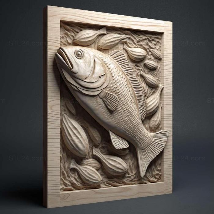Nature and animals (herring 1, NATURE_4833) 3D models for cnc